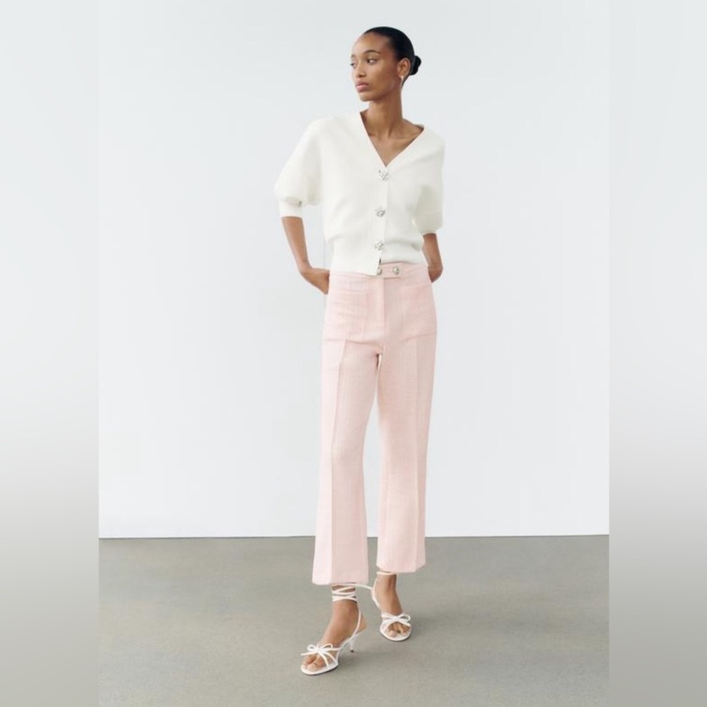 ZARA STRUCTURED FLARE PANTS